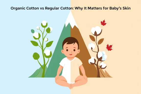 Organic Cotton vs Regular Cotton: Why It Matters for Baby’s Skin
